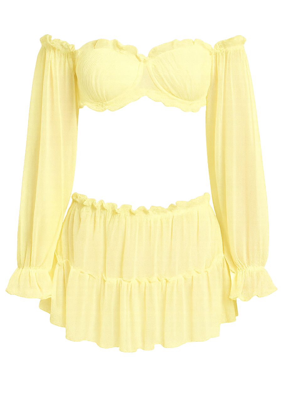 CREAMY  VANILLA -  SKIRT